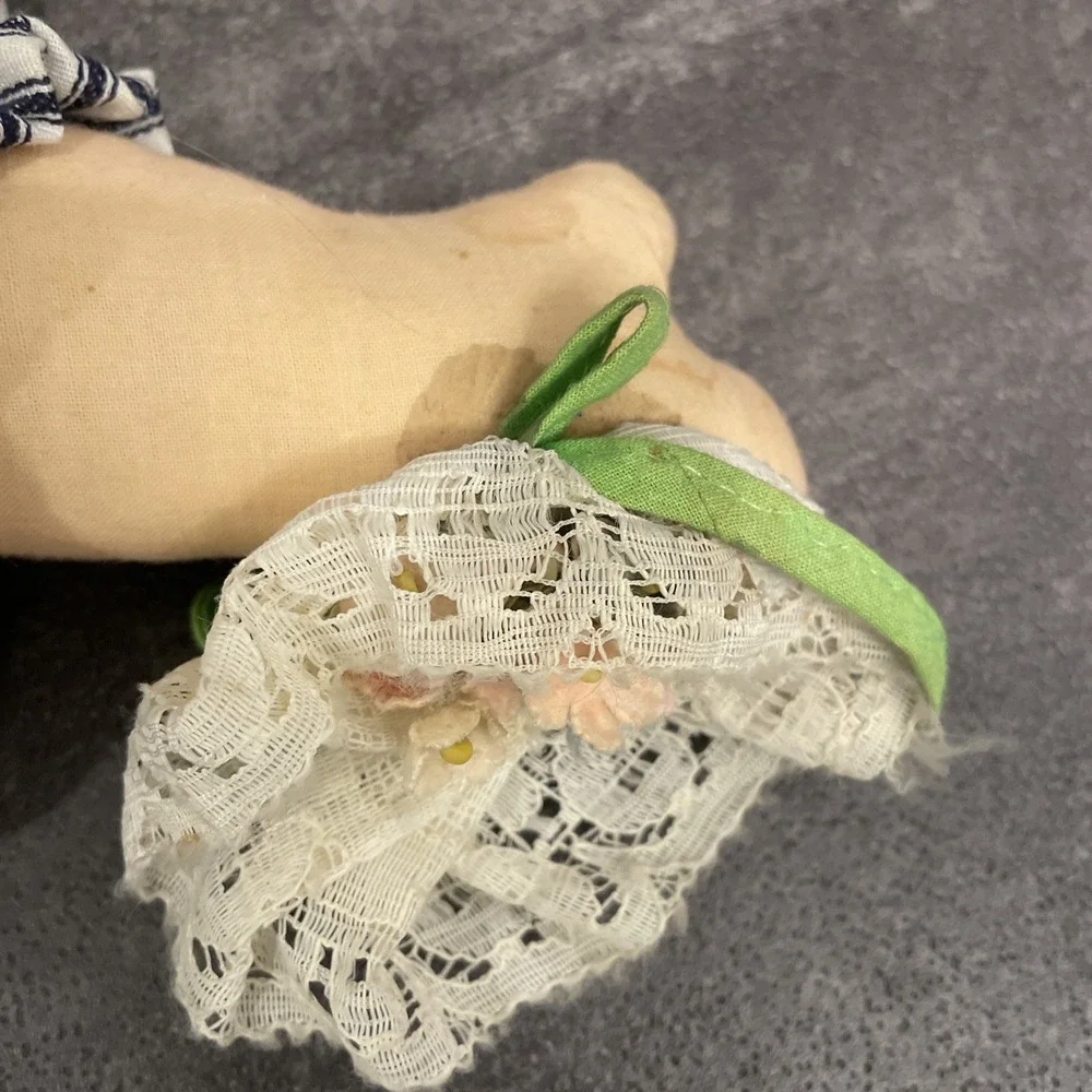 VTG 70s Happenings In Boutiques Doll Yarn Hair Cloth Ragdoll Detachable Skirt
